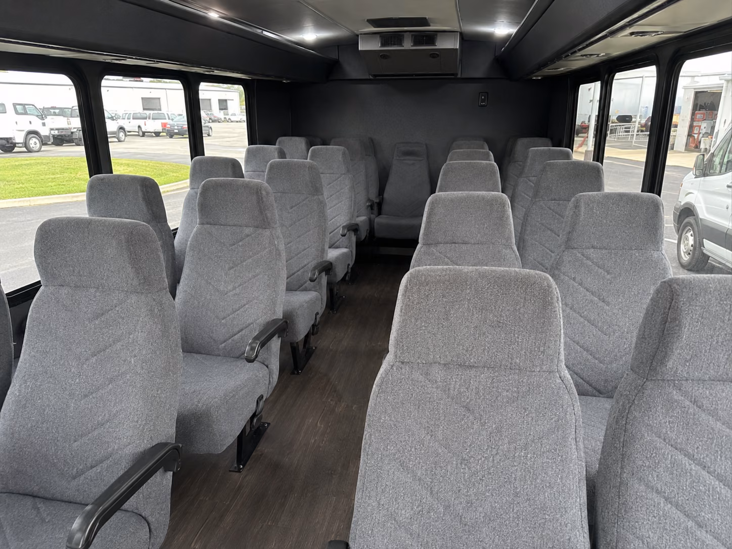 thornton 15 passenger minibus inside