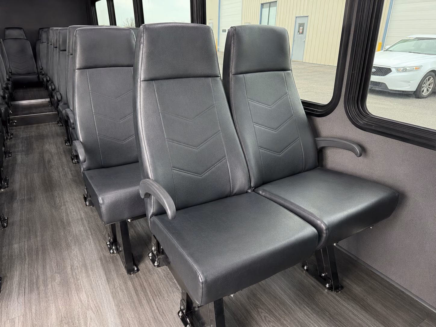 thornton 15 passenger minibus interior