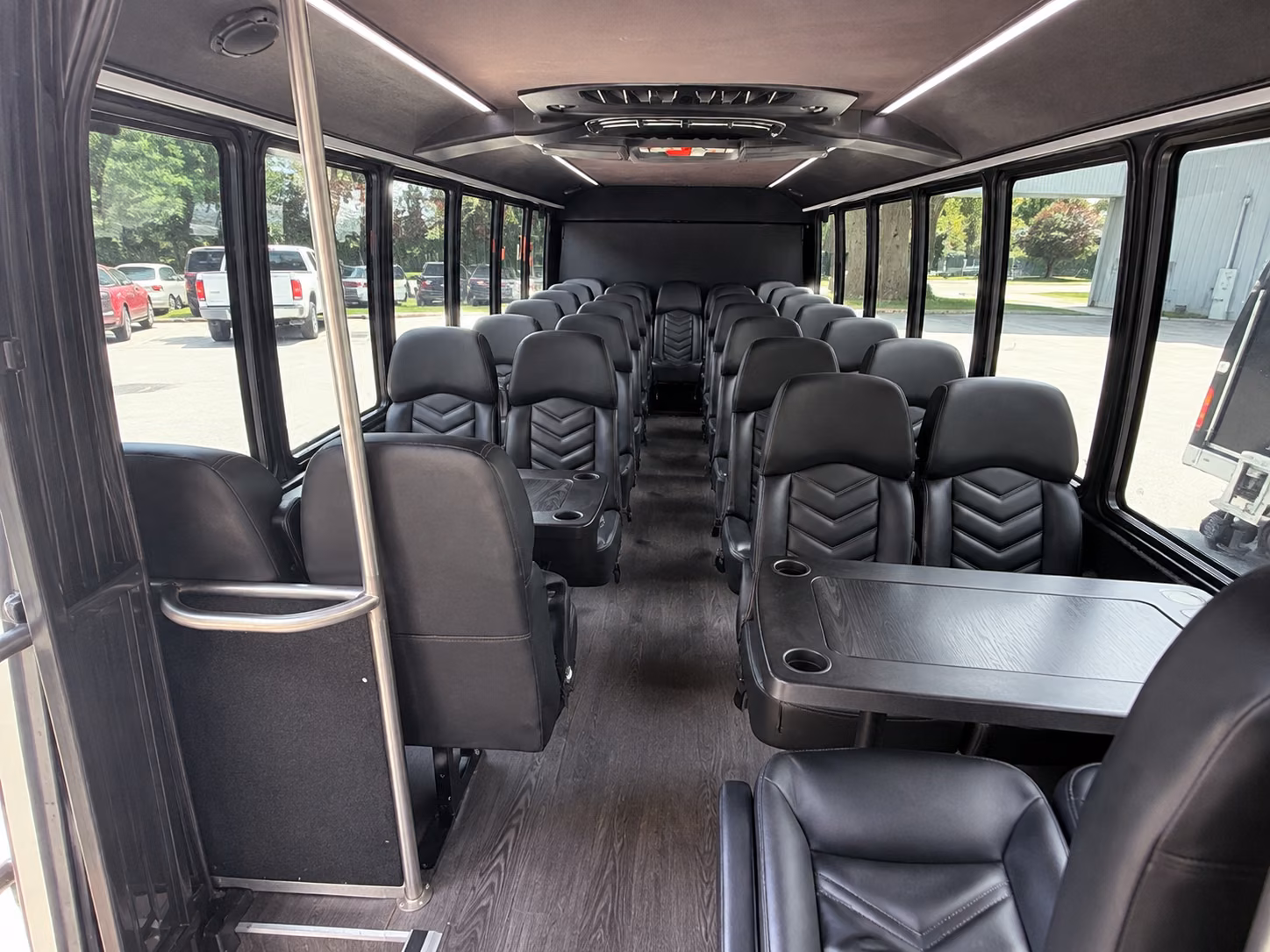 thornton 18 passenger minibus interior