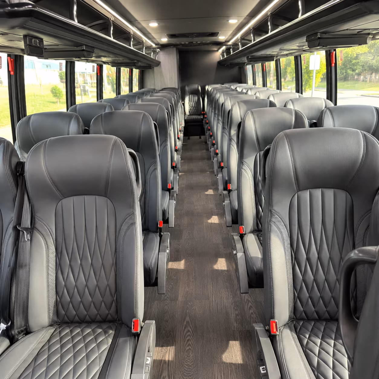 thornton 25 passenger minibus inside