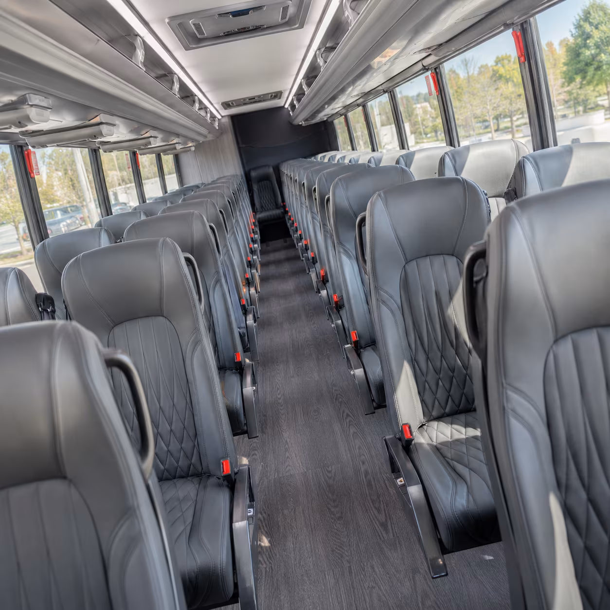 thornton 25 passenger minibus interior