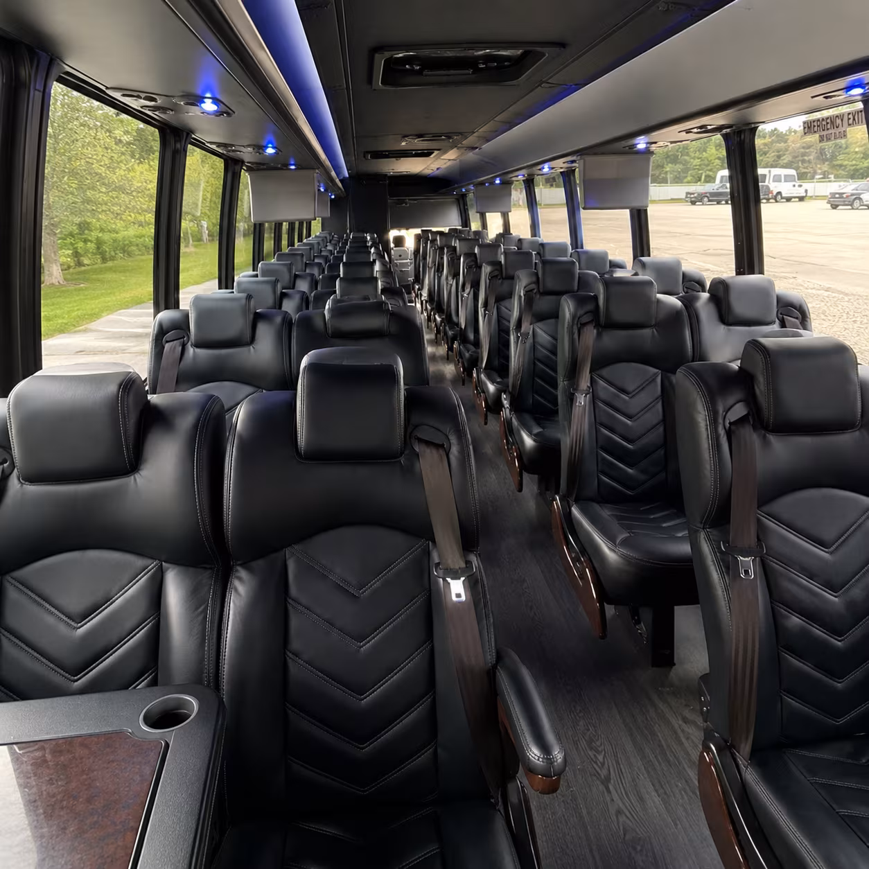 thornton 28 passenger minibus inside
