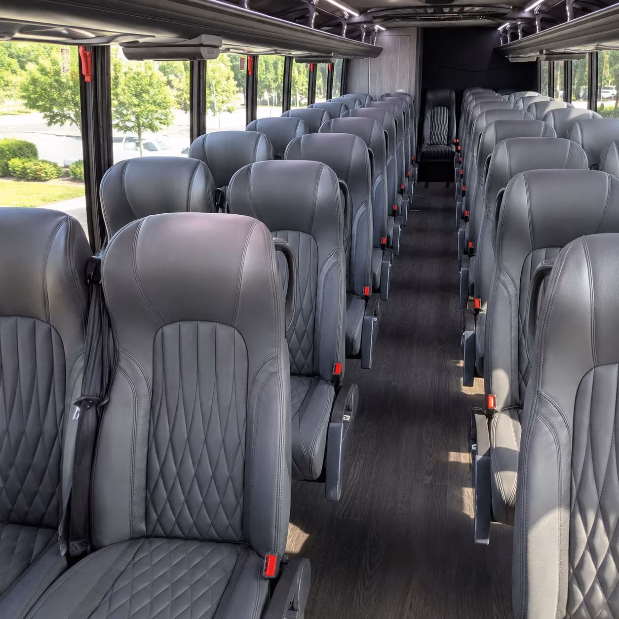thornton 28 passenger minibus interior
