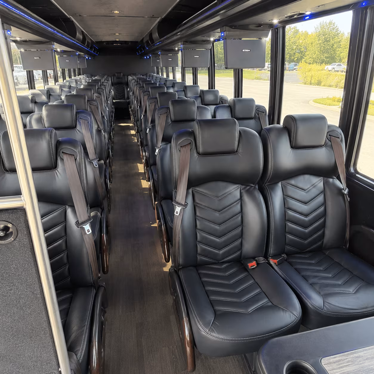 thornton 35 passenger minibus inside