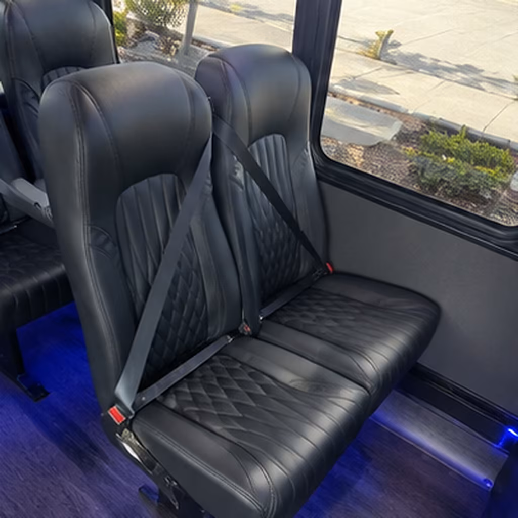 thornton 35 passenger minibus interior