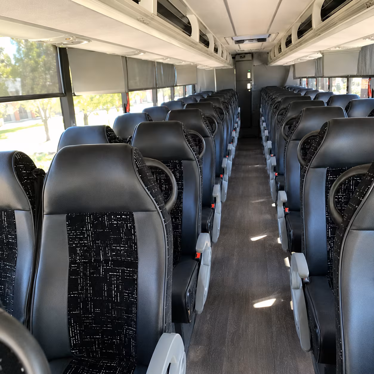 thornton 56 passenger charter bus inside