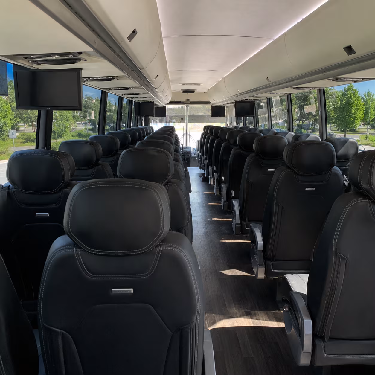 thornton 56 passenger charter bus interior