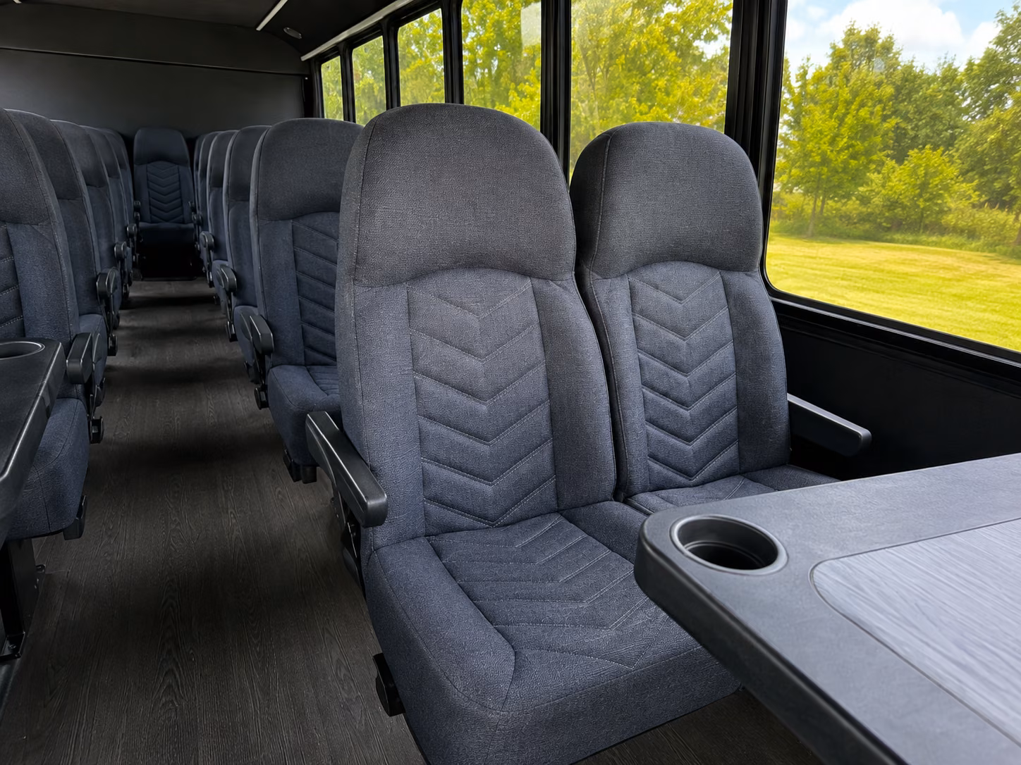 thornton wedding transportation onboard seating